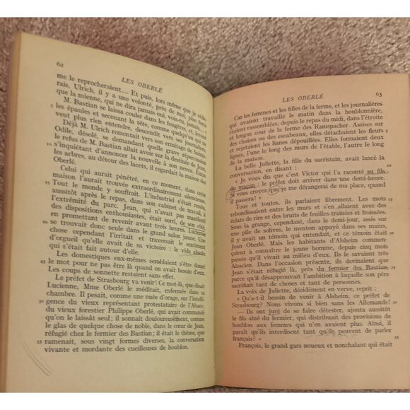 Les Oberlé René Bazin Fourth Printing Hardcover 1930 Doran Collection Literature - Picture 11 of 13